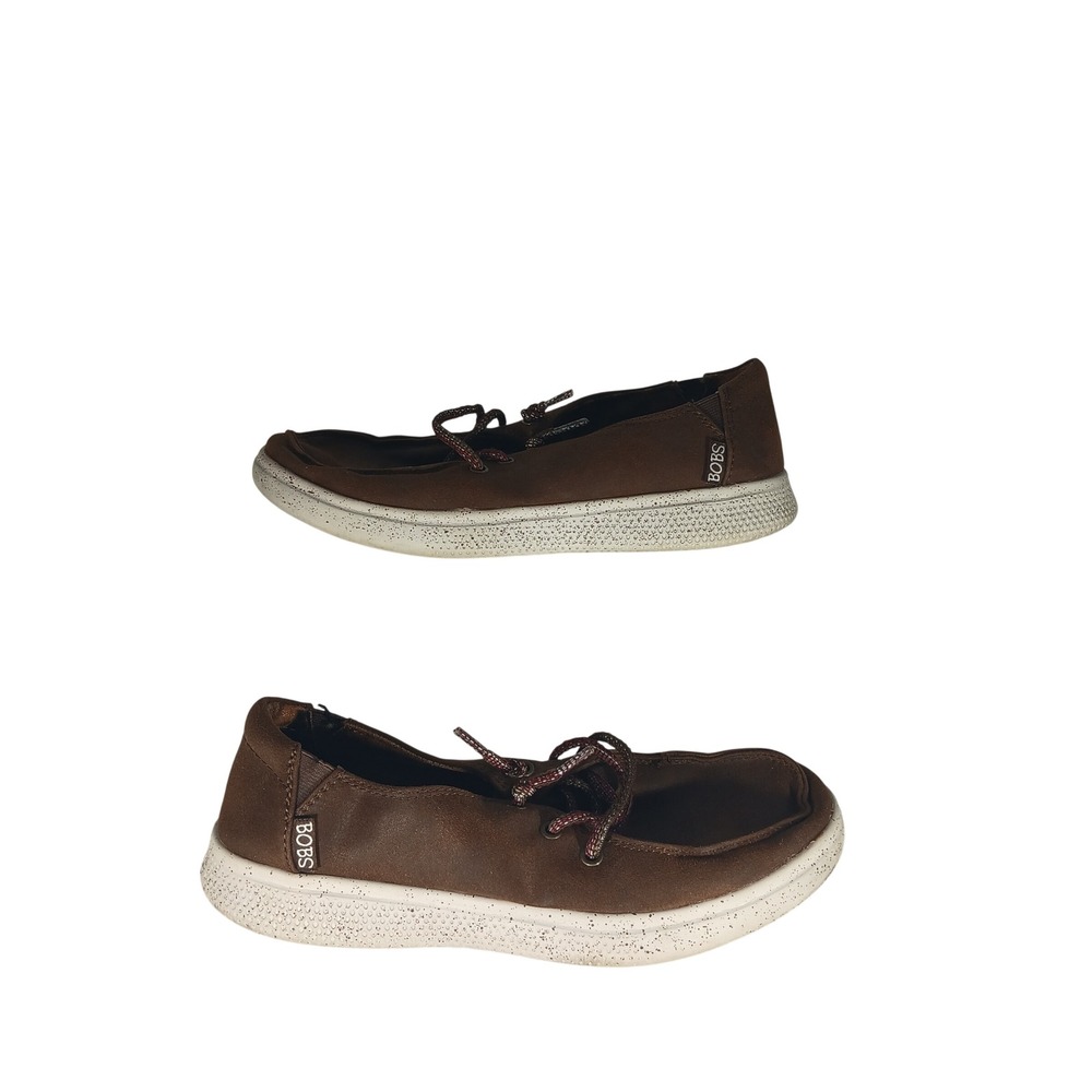 BOBS from Skechers B-Cute 7.5 Brown Memory Foam Slip On Sneakers 113453 Comfort